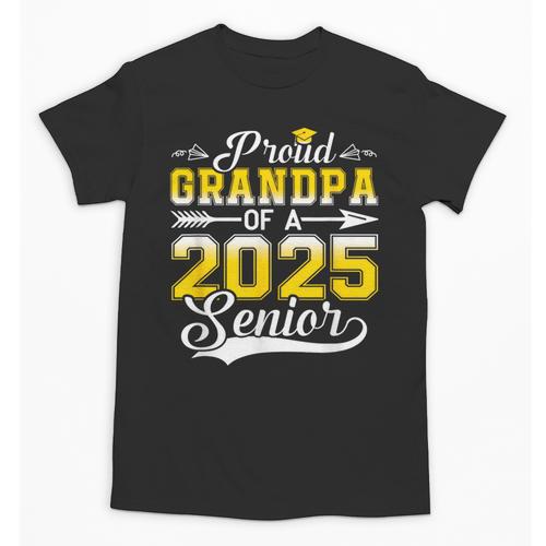 Proud Grandpa Of a 2025 Senior Graduate Graduation Unisex T-Shirt - Best Gift Smart