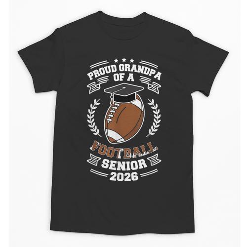 Proud Grandpa Of a 2026 Football Senior Graduation Unisex T-Shirt - Best Gift Smart