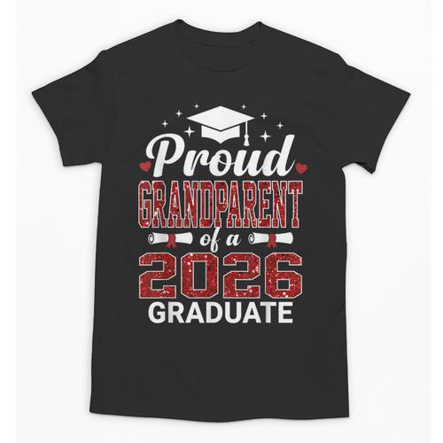 Proud Grandparent Of A 2026 Graduate Class Of Graduation Unisex T-Shirt - Best Gift Smart