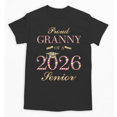 Proud Granny Of A 2026 Senior Graduate Graduation Unisex T-Shirt - Best Gift Smart