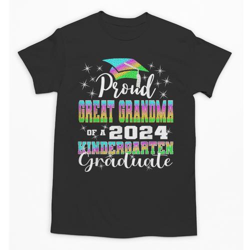 Proud Great Grandma Of Kindergarten Graduate 2024 Graduation Unisex T-Shirt - Best Gift Smart