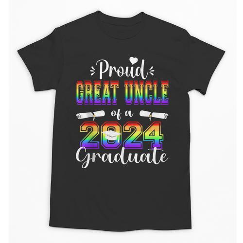 Proud Great Uncle Of 2024 Graduate Class 2024 Graduation Unisex T-Shirt - Best Gift Smart