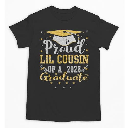 Proud Lil Cousin Of a 2026 Graduate Class Senior Graduation Unisex T-Shirt - Best Gift Smart