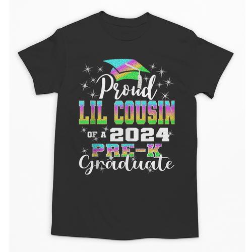 Proud Little Cousin Of PreK School Graduate 2024 Graduation Unisex T-Shirt - Best Gift Smart