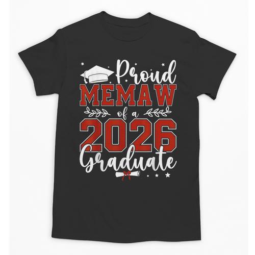 Proud Memaw Of a Class Of 2026 Graduate For Graduation Unisex T-Shirt - Best Gift Smart