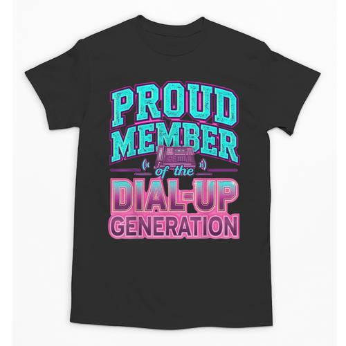 Proud Member Of The Dial Up Club Tech Nostalgia Top Unisex T-Shirt - Figerry