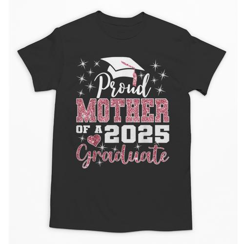 Proud Mother Of 2025 College Graduate Family Graduation Unisex T-Shirt - Best Gift Smart