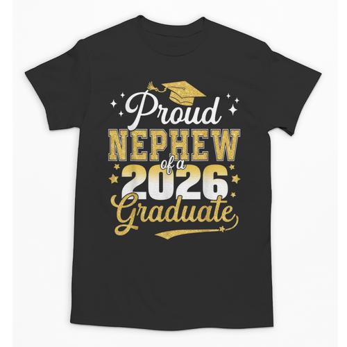 Proud Nephew Of a Class Of 2026 Graduate Senior Graduation Unisex T-Shirt - Best Gift Smart