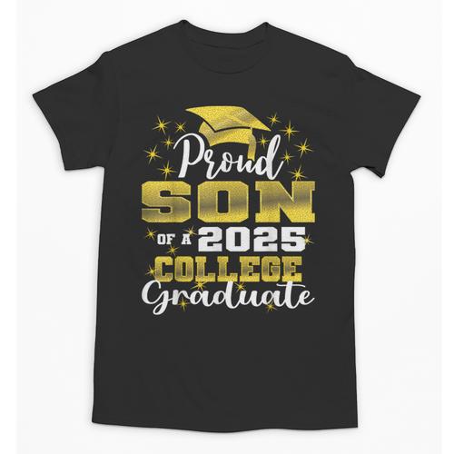 Proud Son Of 2025 College Graduate Family 24 Graduation Unisex T-Shirt - Best Gift Smart