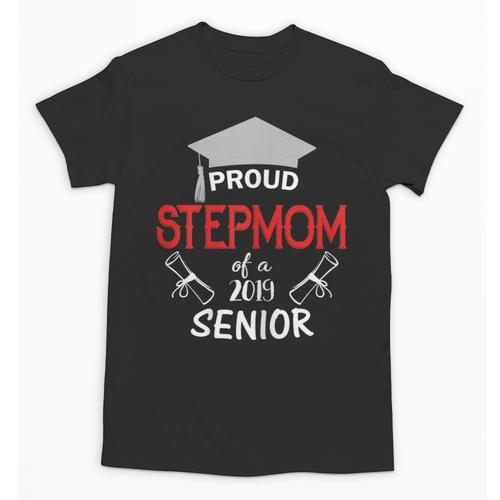 Proud Stepmom Of a 2019 Senior Graduation Family Unisex T-Shirt - Best Gift Smart