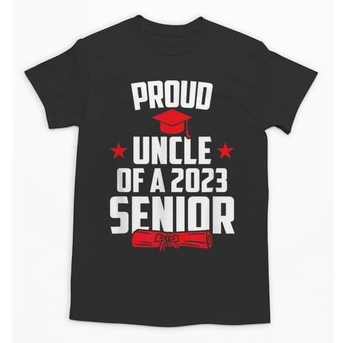 Proud Uncle Of A 2023 Senior Class Of 2023 Graduation Unisex T-Shirt - Best Gift Smart