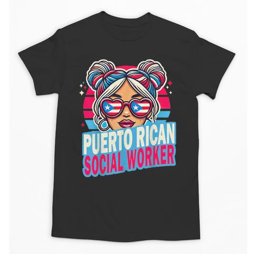 Puerto Rican Latina Social Worker MSW Masters Graduation Unisex T-Shirt - Best Gift Smart