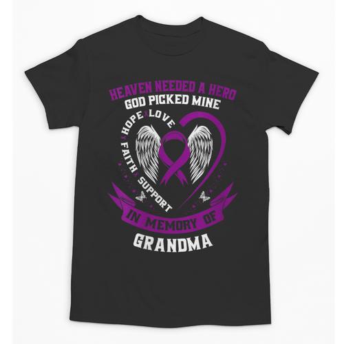 Purple In Memory Of Grandma Pancreatic Cancer Awareness Kids Unisex T-Shirt - Easessy