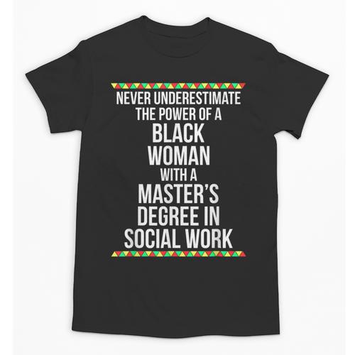 Queen MSW Social Work Masters Graduation Unisex T-Shirt - Best Gift Smart