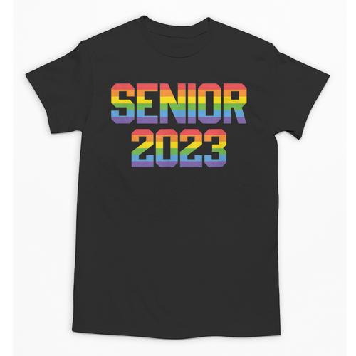 Rainbow LGBT Pride Senior 2023 Graduation Unisex T-Shirt - Best Gift Smart