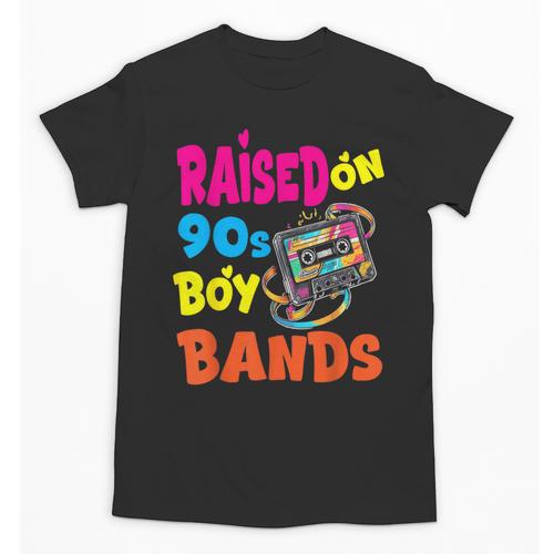Raised On 90s Boy Bands Nostalgia Love Women Men Unisex T-Shirt - Figerry
