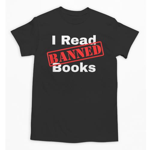 I Read Banned Books Censored Red Stamp Reading Librarian Unisex T-Shirt - Bookorys UK