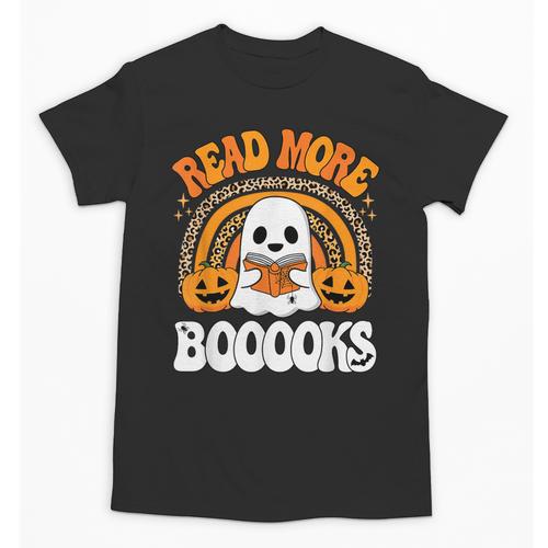 Read More Books Booooks Ghost Pumpkin Cute Teacher Halloween Unisex T-Shirt - Bookorys