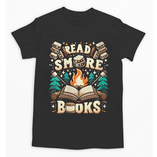 Read More Books Camping Outdoors Travel Campfire Smores Unisex T-Shirt - Bookorys