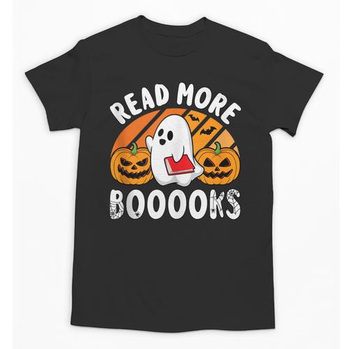 Read More Books Teacher Halloween Men Women Unisex T-Shirt - Bookorys AU