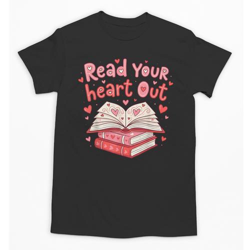 Read Your Heart Out Teacher Valentines Day Book Lover Unisex T-Shirt - Bookorys CA