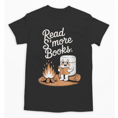 Read S'More Books Camping Outdoors Reading Campfire Smores Unisex T-Shirt - Bookorys