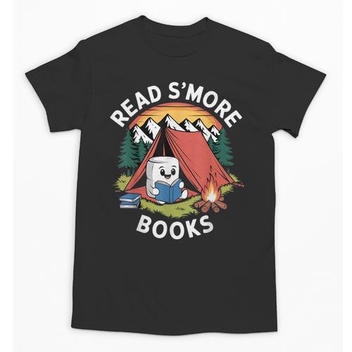Read S'More Books Reading Camping Smores Kawaii S'Mores Unisex T-Shirt - Bookorys