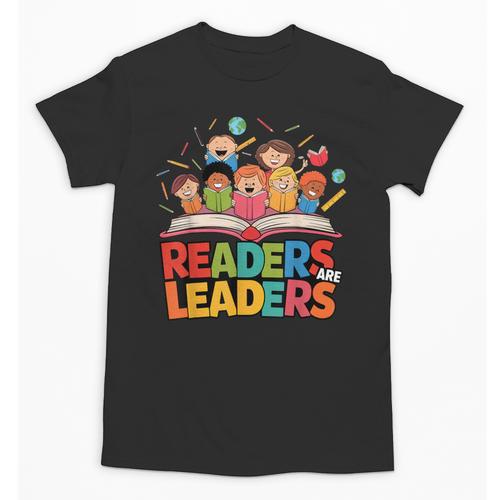 Readers Are Leaders Motivational Reading Book Quote Unisex T-Shirt - Bookorys
