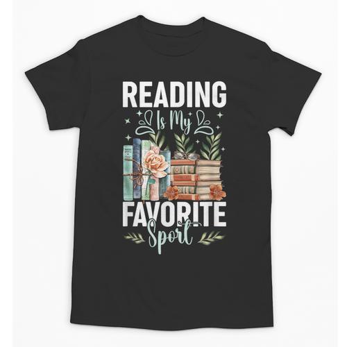 Reading Is My Favorite Sport Bookworm Unisex T-Shirt - Bookorys