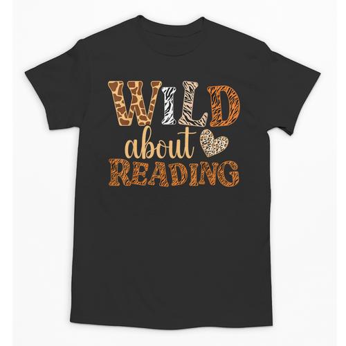 Reading Lover Wild About Reading Reading Books And Bookworm Unisex T-Shirt - Bookorys CA