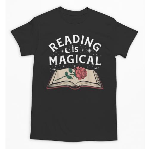 Reading Is Magical Book Lover Bookworm Librarian Library Day Unisex T-Shirt - Bookorys AU