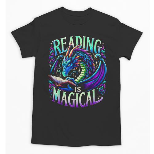Reading Is Magical Dragon Tee Perfect For Book Lovers Kids Unisex T-Shirt - Bookorys