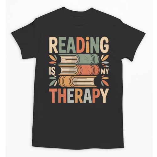 Reading Is My Therapy Book Lover Unisex T-Shirt - Bookorys DE