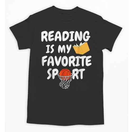 Reading Is My Tee Favorite Sport Basketball World Book Day Unisex T-Shirt - Bookorys DE
