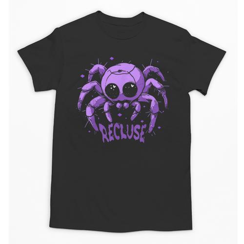 Recluse Pastel Goth Spider Shy Introvert Creepy Cute Kawaii Unisex T-Shirt - Raresse