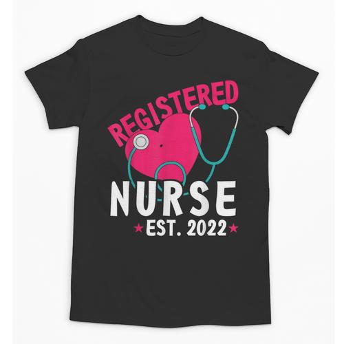 Registered Nurse Est 2022 Nursing Student RN Fun Graduation Unisex T-Shirt - Best Gift Smart