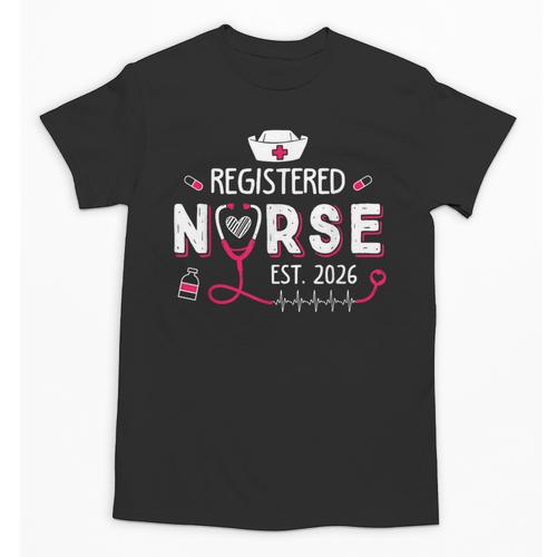 Registered Nurse Est 2026 Nursing Student RN Graduation Unisex T-Shirt - Best Gift Smart