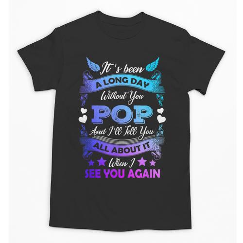 Remembrance Of Pop Memory Of My Grandpa In Heaven Unisex T-Shirt - Easessy