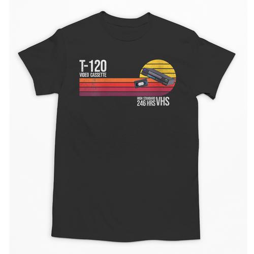 Retro 80's 90's Music Nostalgia Video Cassette Tape VHS Unisex T-Shirt - Figerry