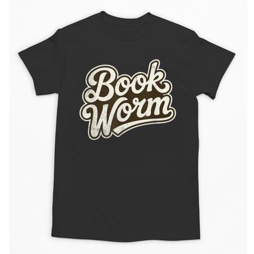 Retro Book Worm Reading For Book Lovers Unisex T-Shirt - Bookorys