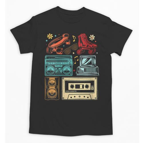 Retro Cassette 70s 80s 90s Music Vintage Party Nostalgia Unisex T-Shirt - Figerry