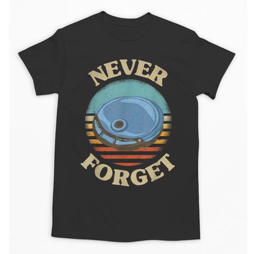Retro CD Player Never Forget Nostalgia Vintage Unisex T-Shirt - Figerry