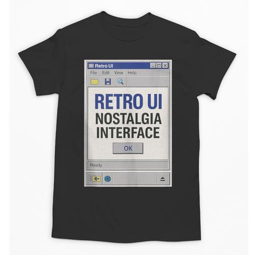 Retro Computer Dialog Box 90s Desktop Interface Nostalgia Unisex T-Shirt - Figerry