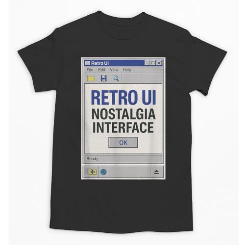 Retro Computer Dialog Box 90s Desktop Interface Nostalgia Unisex T-Shirt - Figerry
