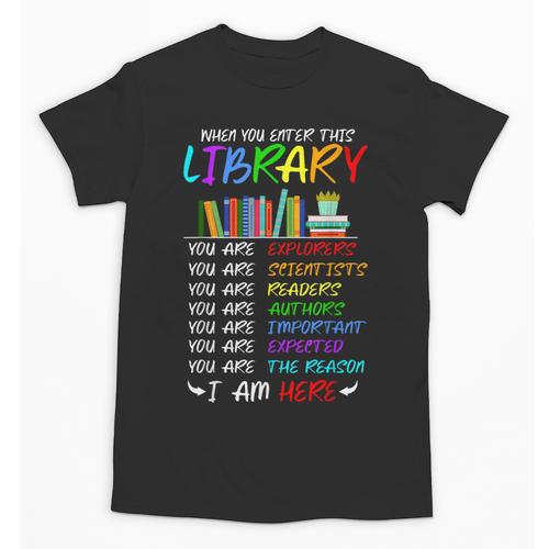 Retro Librarian Book Reader Library Book Reading Unisex T-Shirt - Bookorys AU