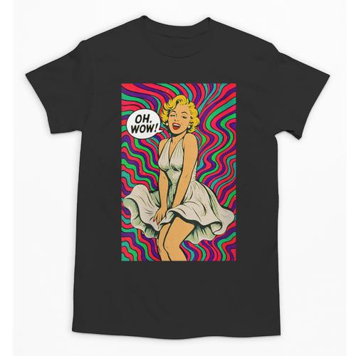 Retro Pop Art Vintage Style Blonde Psychedelic 50s Nostalgia Unisex T-Shirt - Figerry
