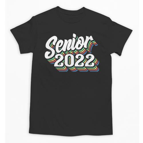 Retro Senior Class Of 2022 Men Women Graduation 90's Grad Unisex T-Shirt - Best Gift Smart