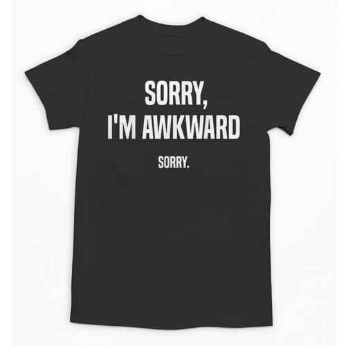 Retro Sorry I'm Awkward Sorry Introvert Awkward Unisex T-Shirt - Raresse
