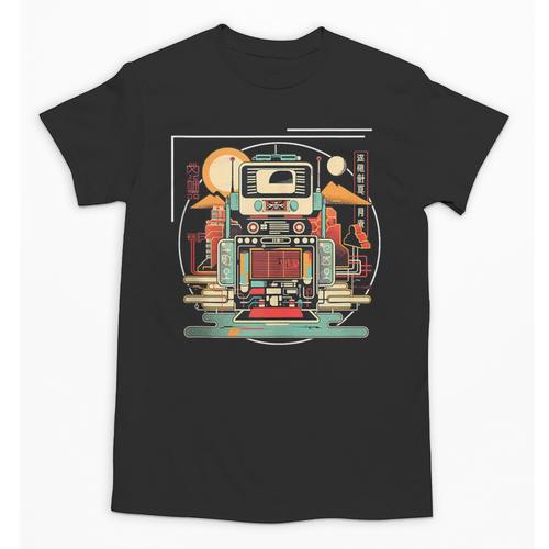 Retro Tech Stack 80s 90s Nostalgia Analog Devices Unisex T-Shirt - Figerry