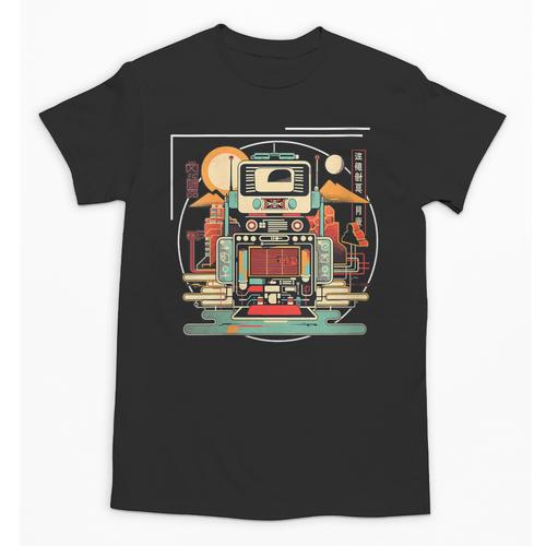 Retro Tech Stack 80s 90s Nostalgia Analog Devices Unisex T-Shirt - Figerry